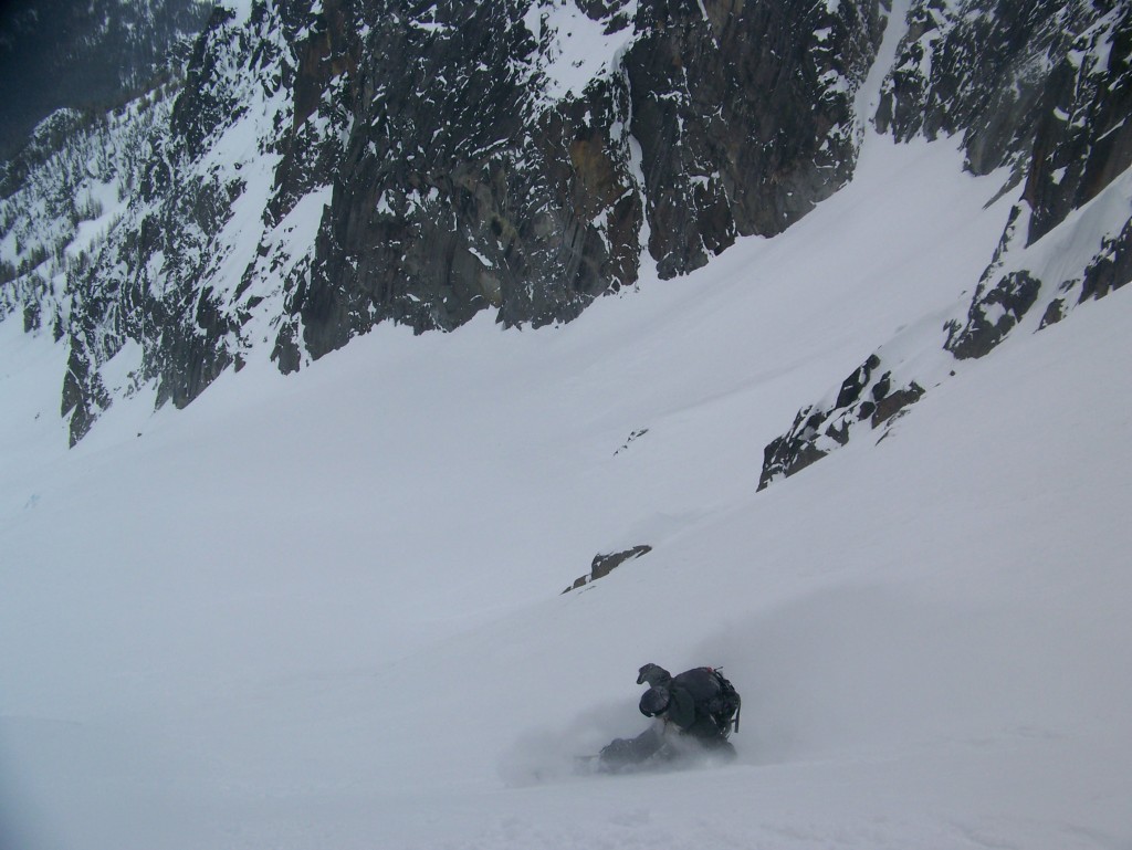 Great snow on the Sherpa Glacier