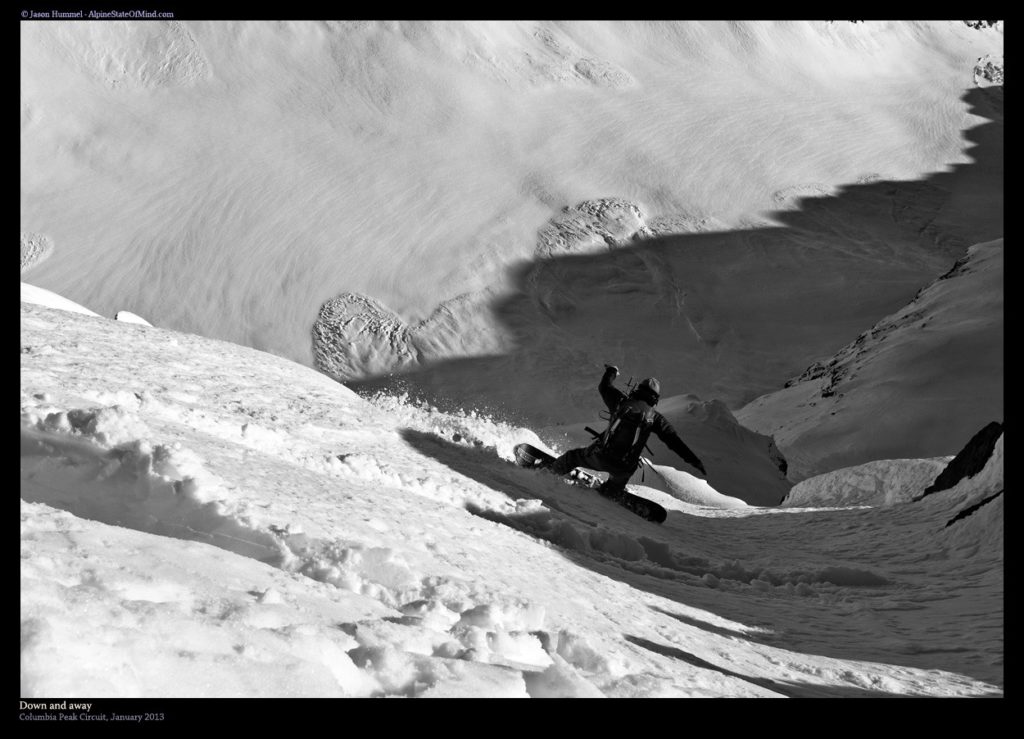 Scott dropping in the Monte Cristo Range