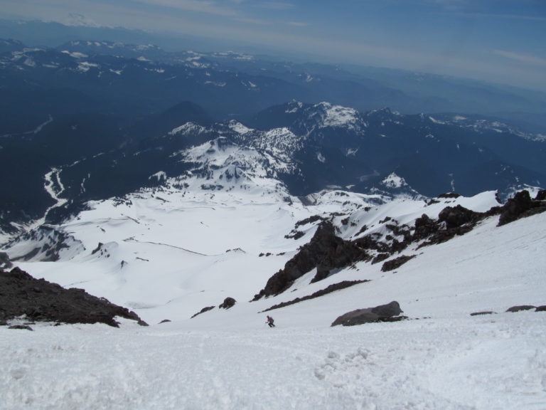 The lower portion of the Success Glacier Couloir