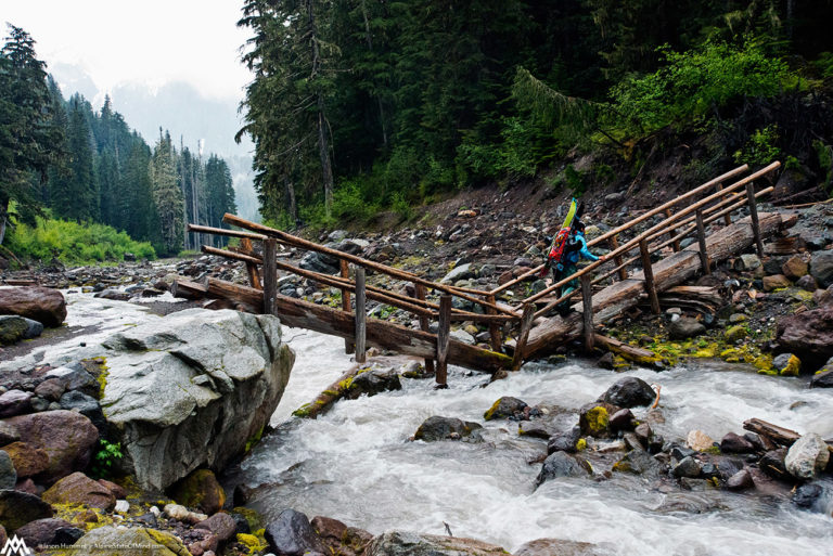 What's left of the old PCT trail