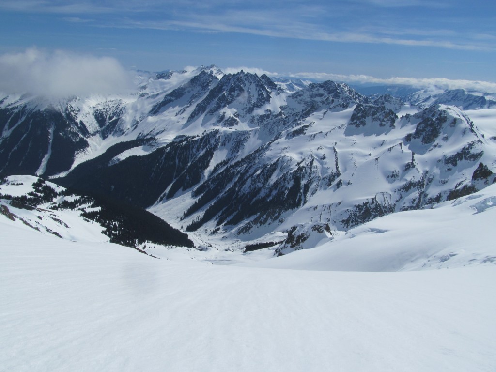 The view of Ten Peak from Glacier Peak