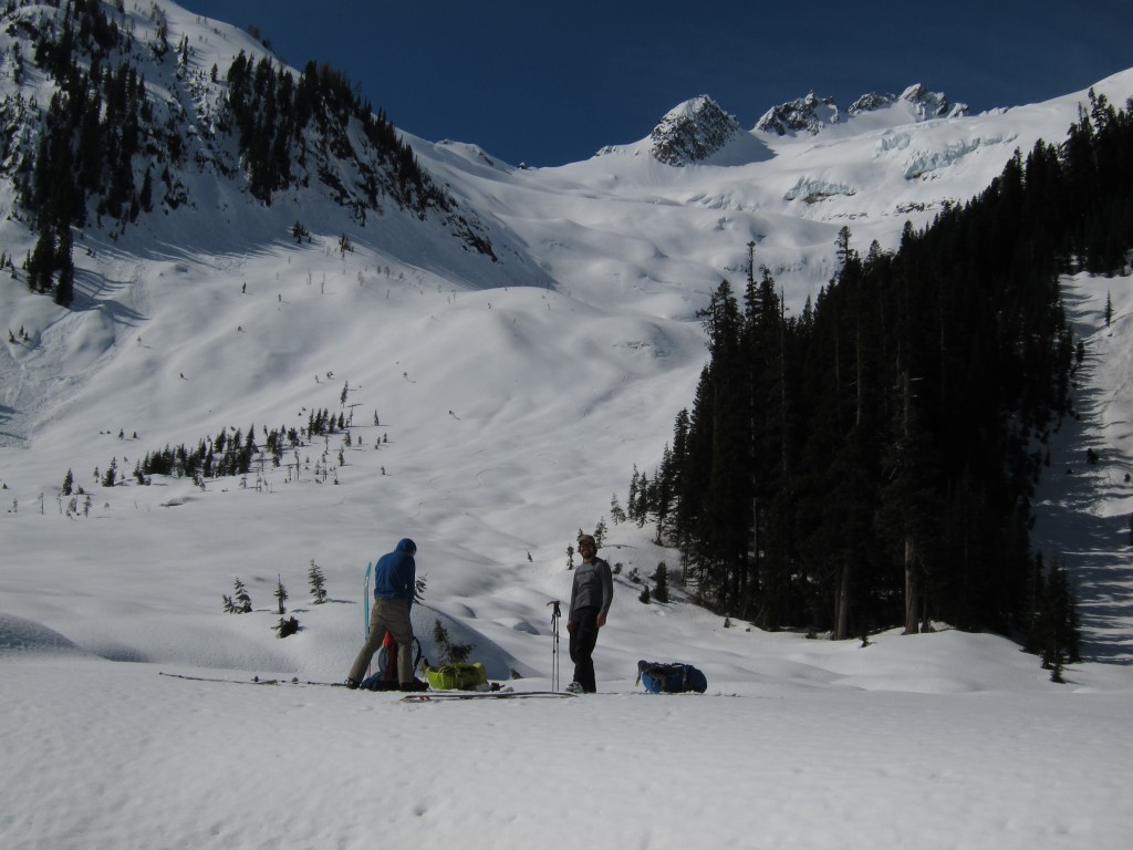 Looking back up Clark Mountain