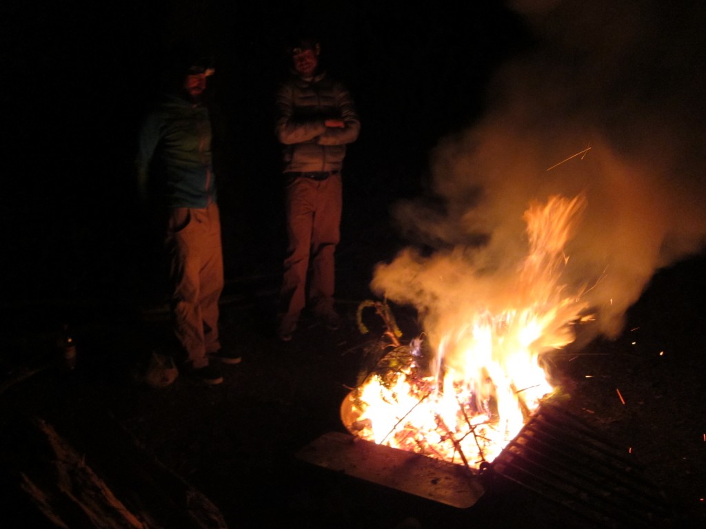 Back at the car and enjoying a night of camping