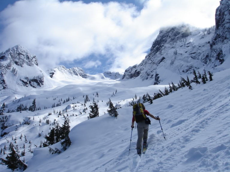 Slowly gaining elevation on Whitehorse Mountain