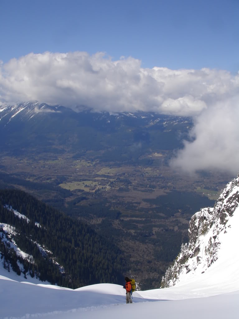 Looking back towards Darrington more then 5’000 feet below