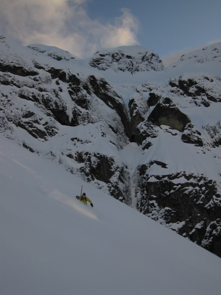 Great snow up high on Whitehorse Mountain