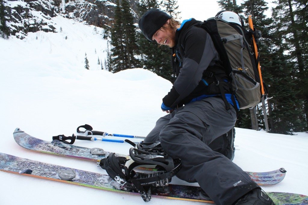 ski touring up the Napeequa river