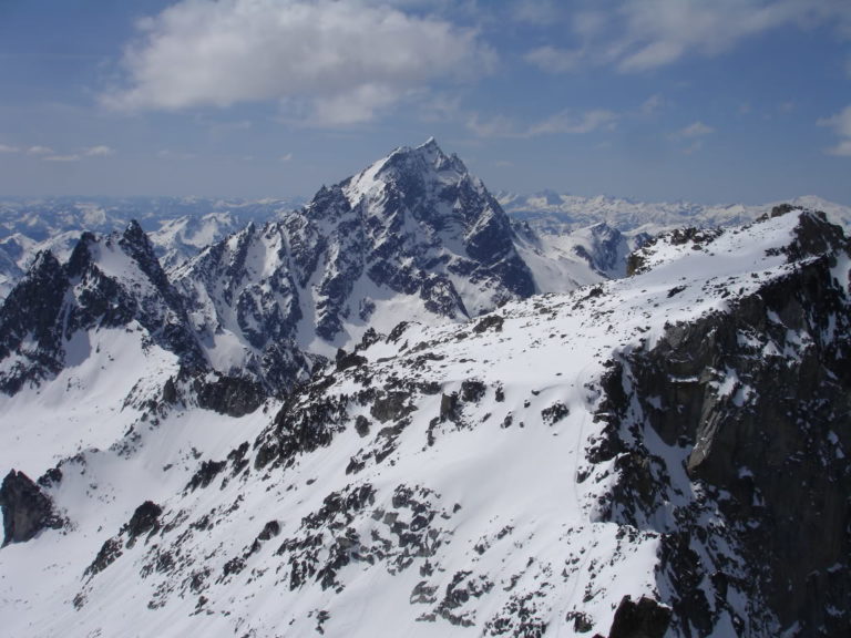 Argonaut to the left Mt Stuart in the Middle and Colchuck to the right