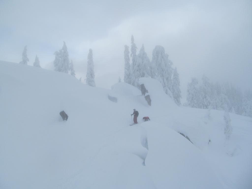 On the top with the clouds coming in