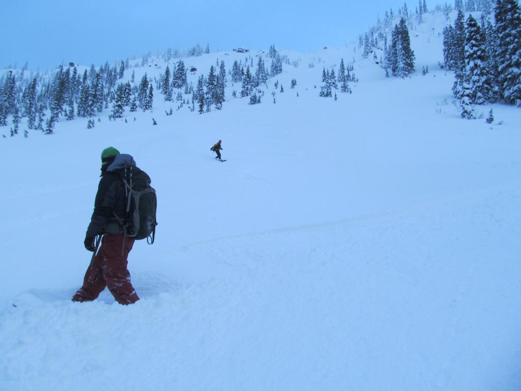 Our second run down Skyline Ridge