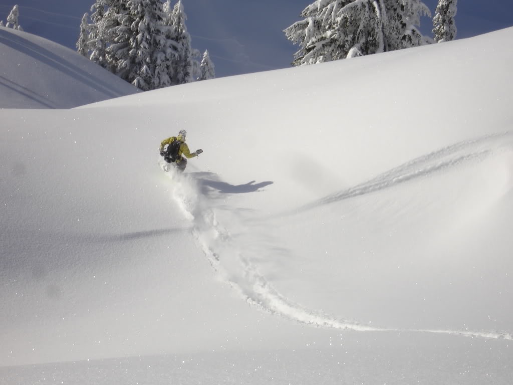 Finding great powder snow on Wahpenayo Peak