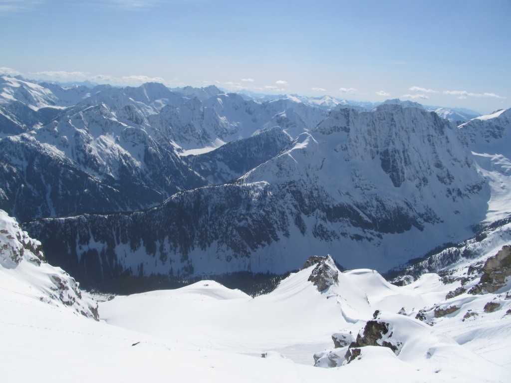 Looking south towards the Park Creek Valley and Booker mountain