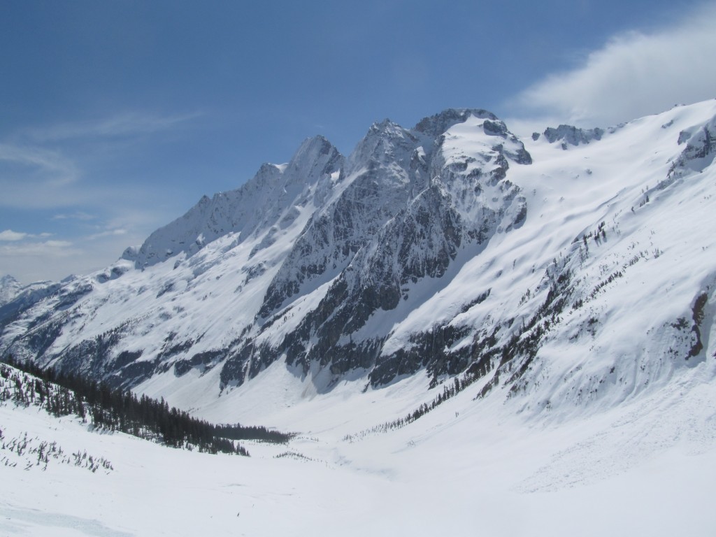 Storm King and the Wyatt Glacier with Goode Mountain in the distance