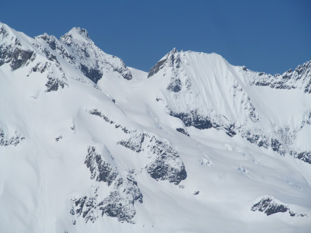 Looking at Mount Logan and the Douglas Glacier from Mount Goode