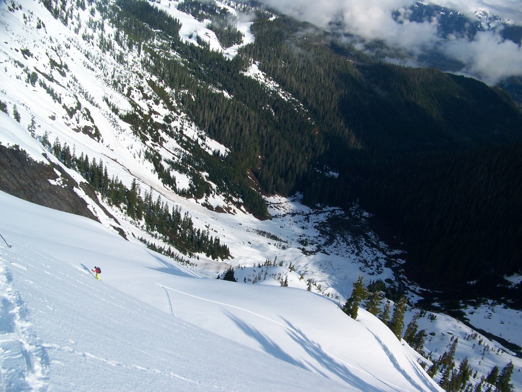 Making our way up to the White Salmon Glacier