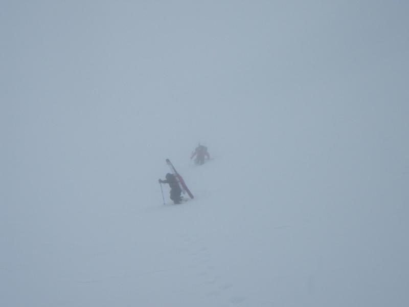 Standing on the summit of Mount Shuksan