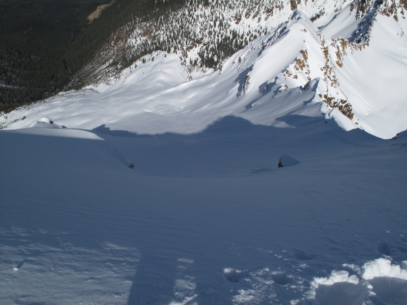 Looking down the North face of the North Twin Sister