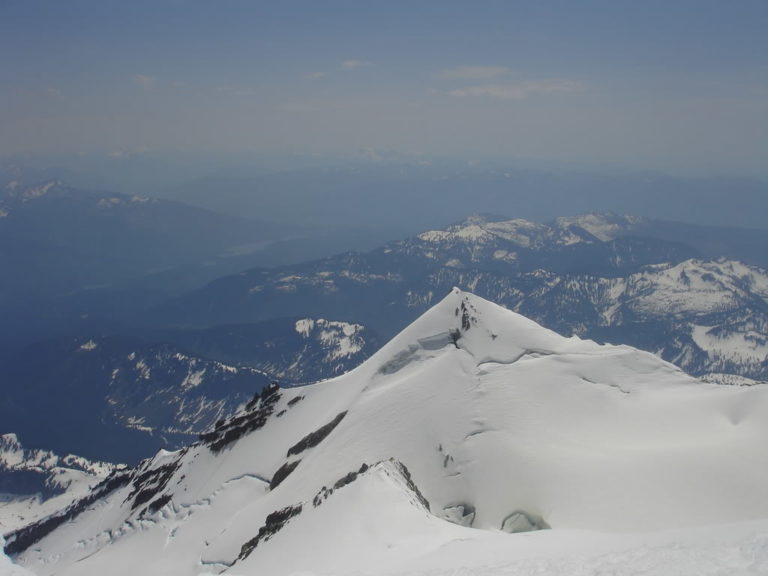The view from the summit of Mount Baker