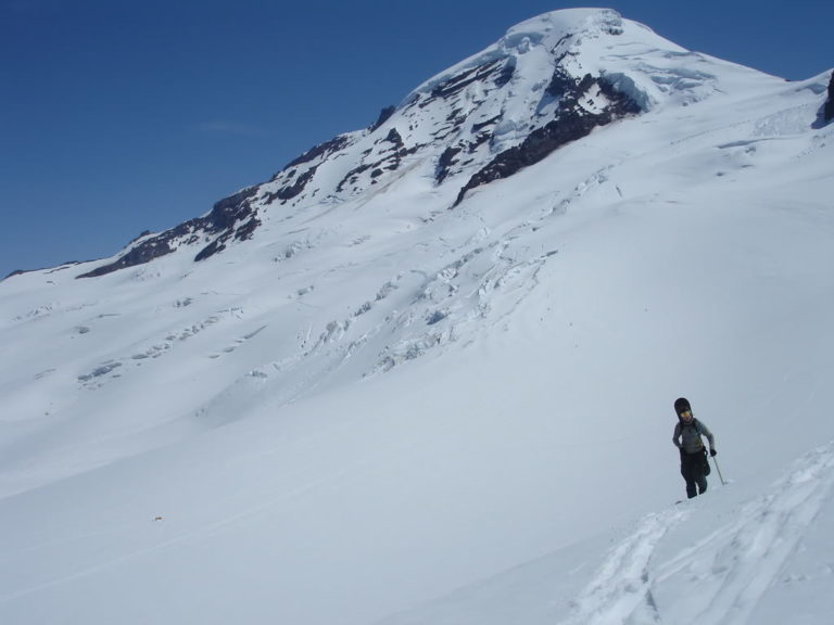 Hiking up to Heliotrope Ridge with the Coleman Deming Route of Mount Baker