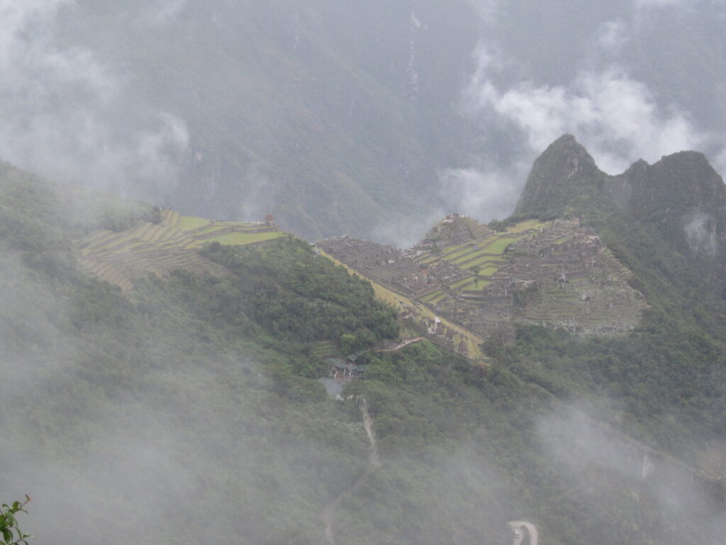 A cloudy day at Machu Picchu