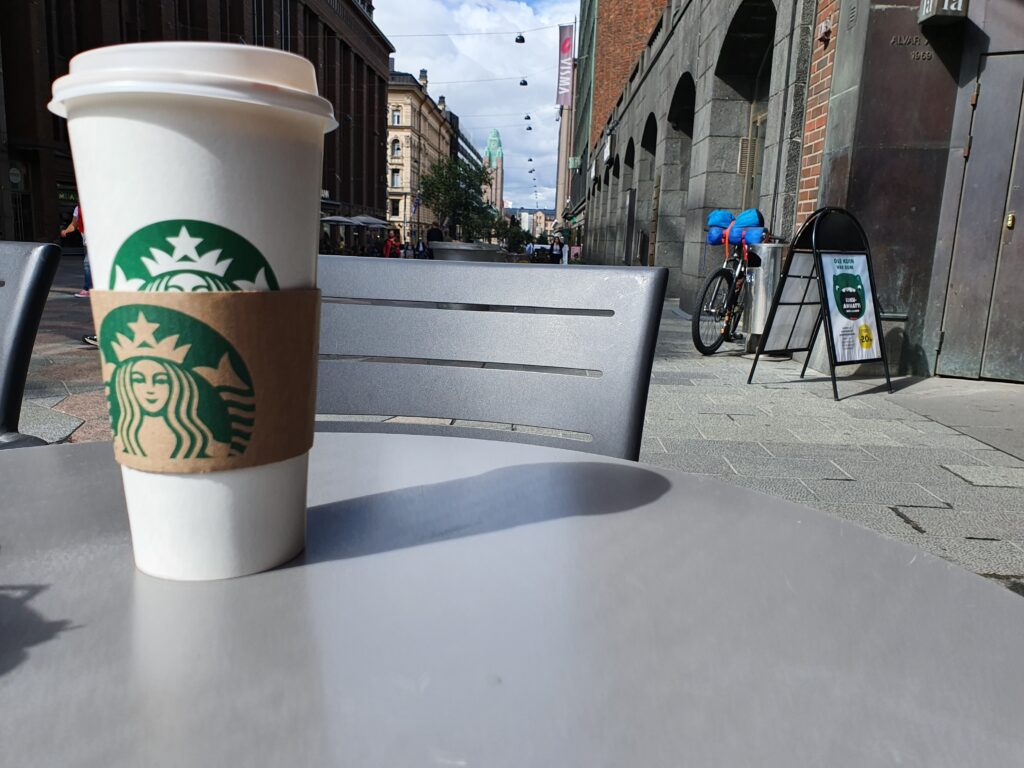 From Nurmes to Helsinki for Starbucks coffee