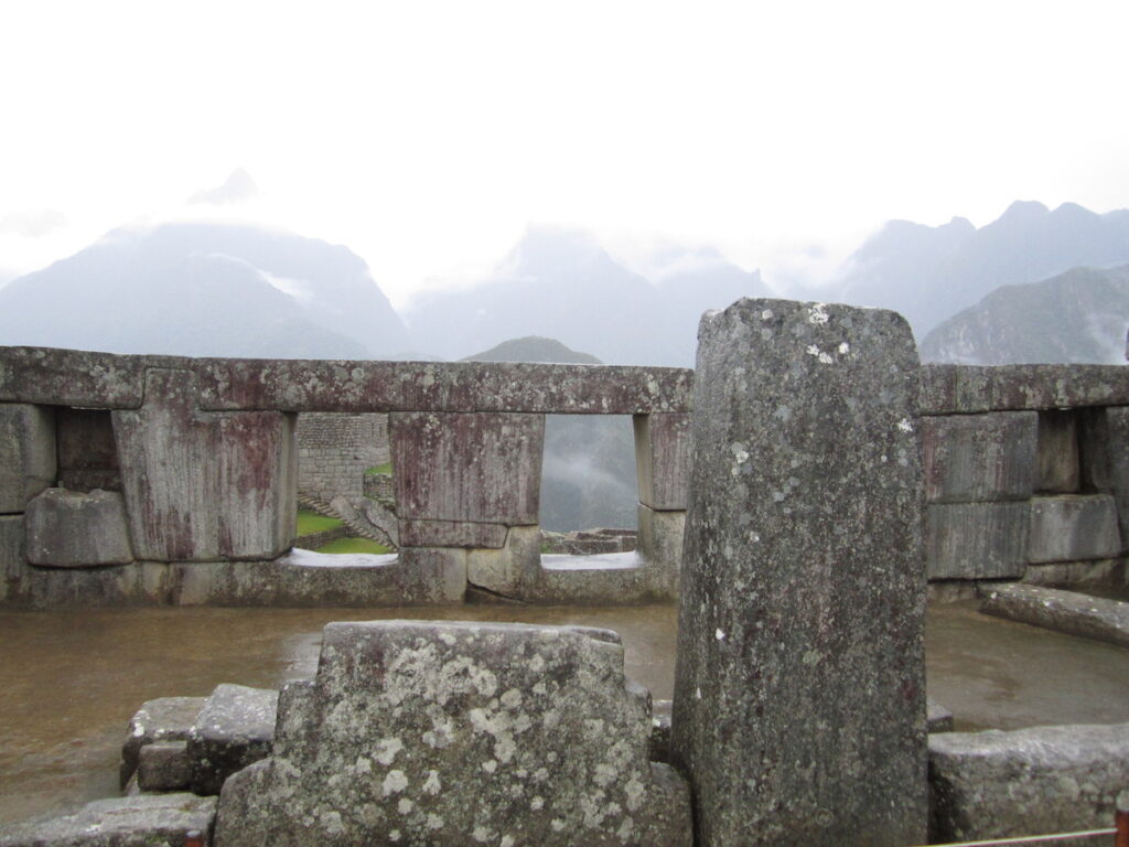 No body around at the most sacred site at Machu Picchu