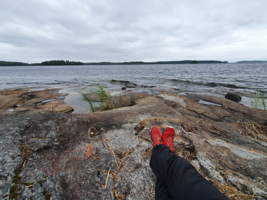 Rainy day on Laukansaari