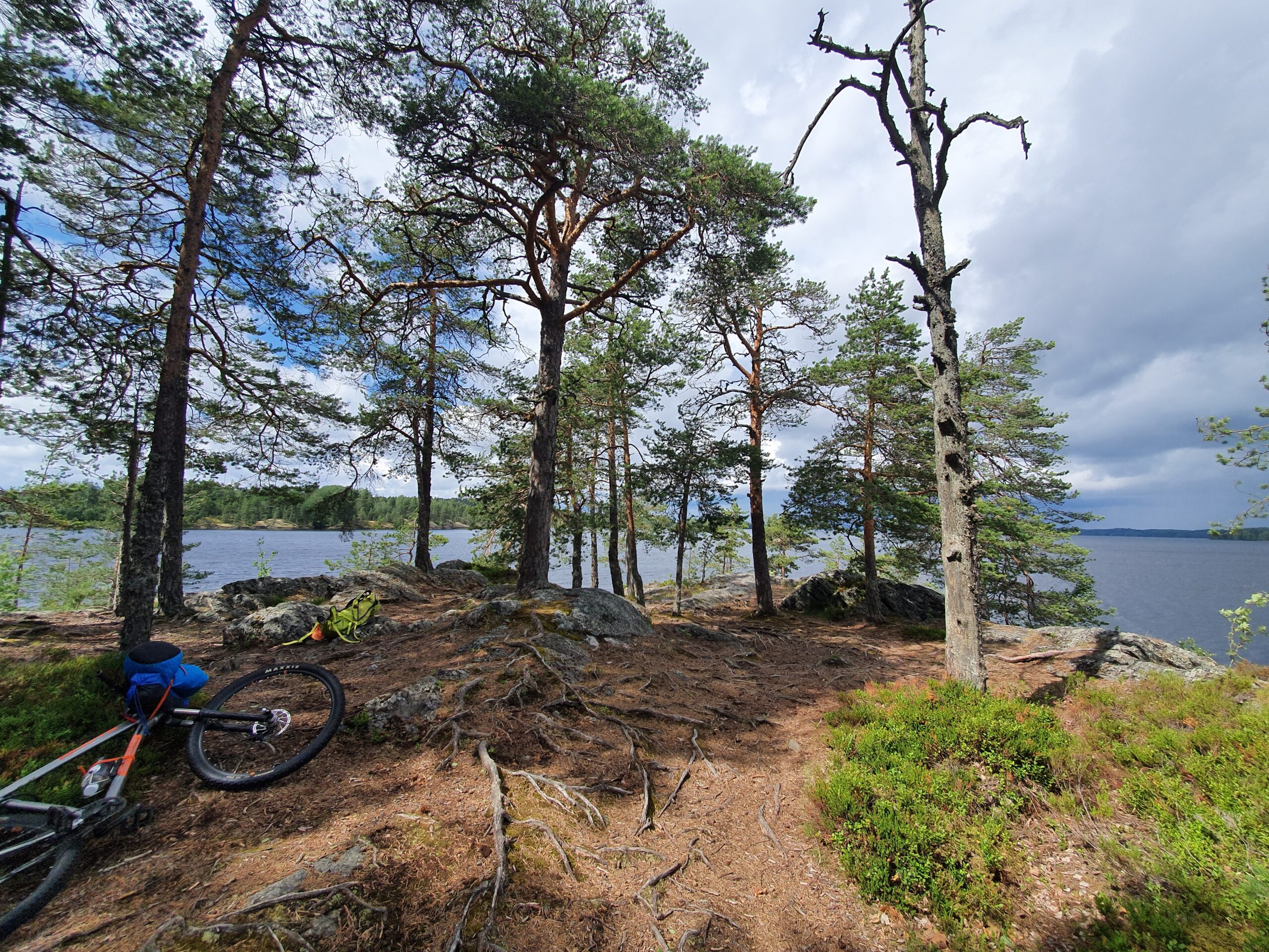 Finding a camping spot at Savonlinna