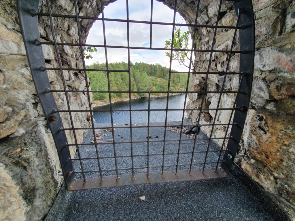 Enjoying the castle at Savonlinna