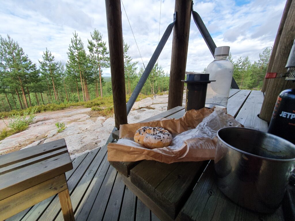 a perfect breakfast before a day of biking