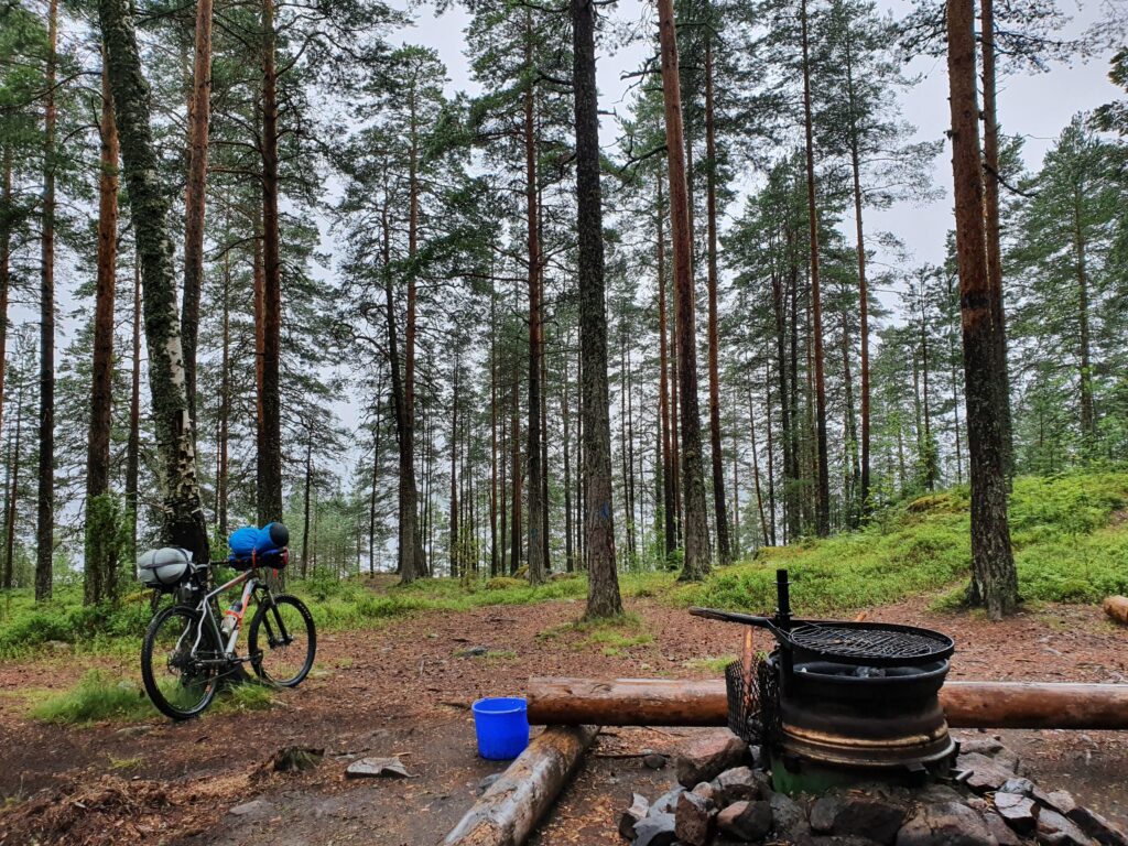 Getting ready to bike from Taipalsaari to Lappenranta