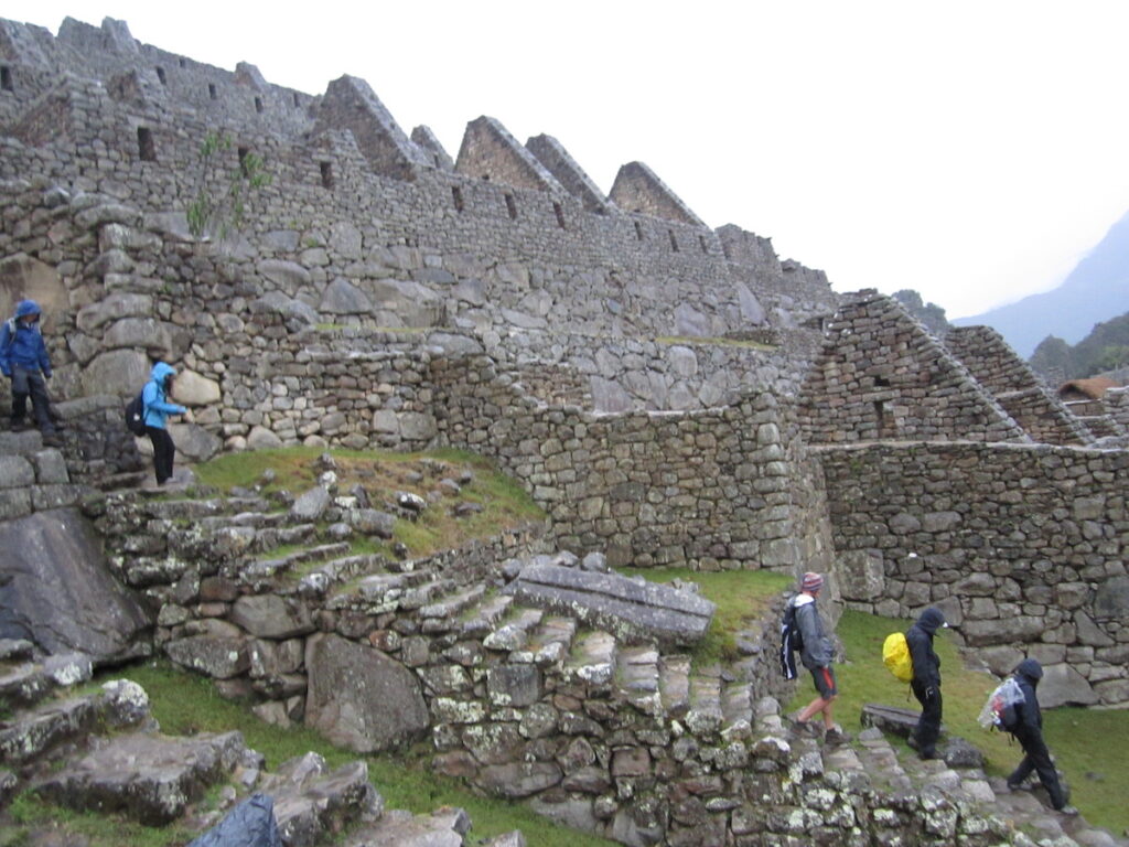 Walking around Machu Picchu