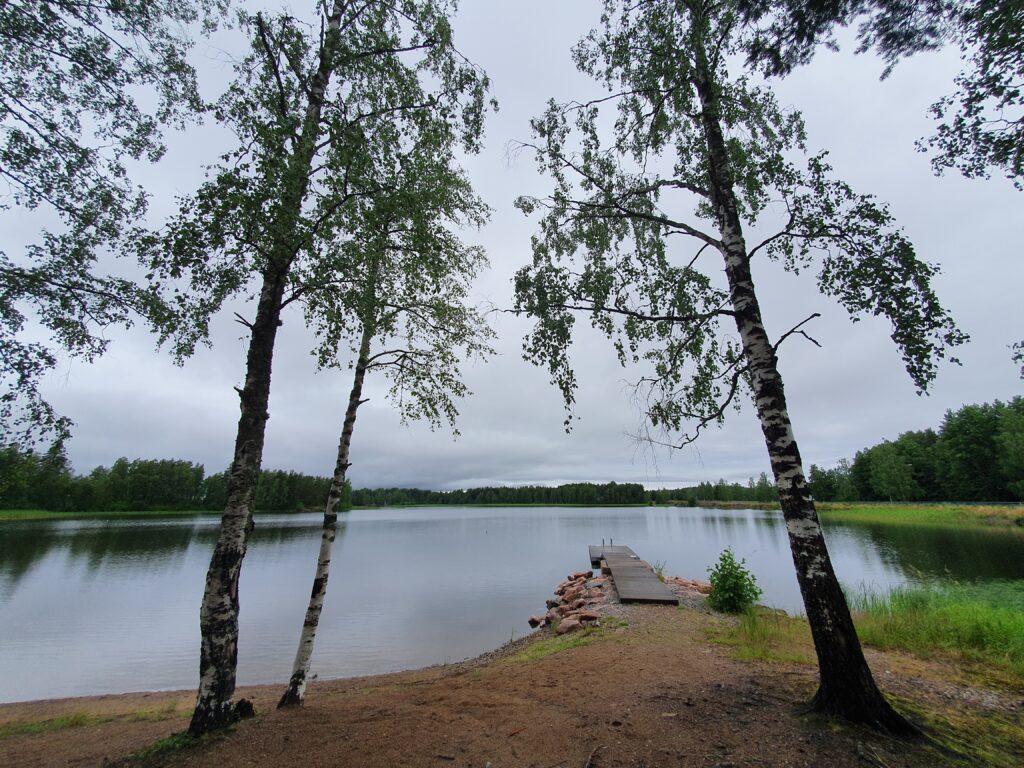 A morning swim near Lappenranta
