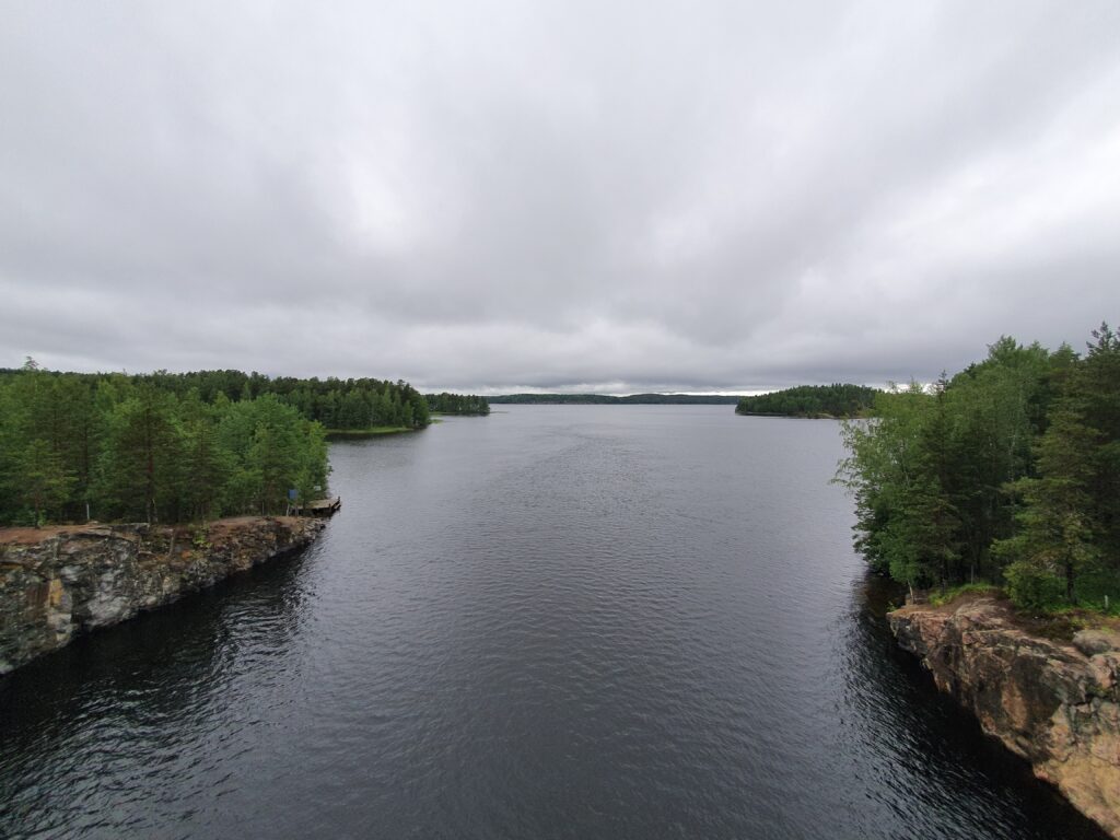 enjoying the view of Lake Saimaa near Lappenranta