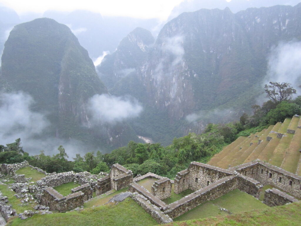 Machu Picchu among the Peruvian Andes
