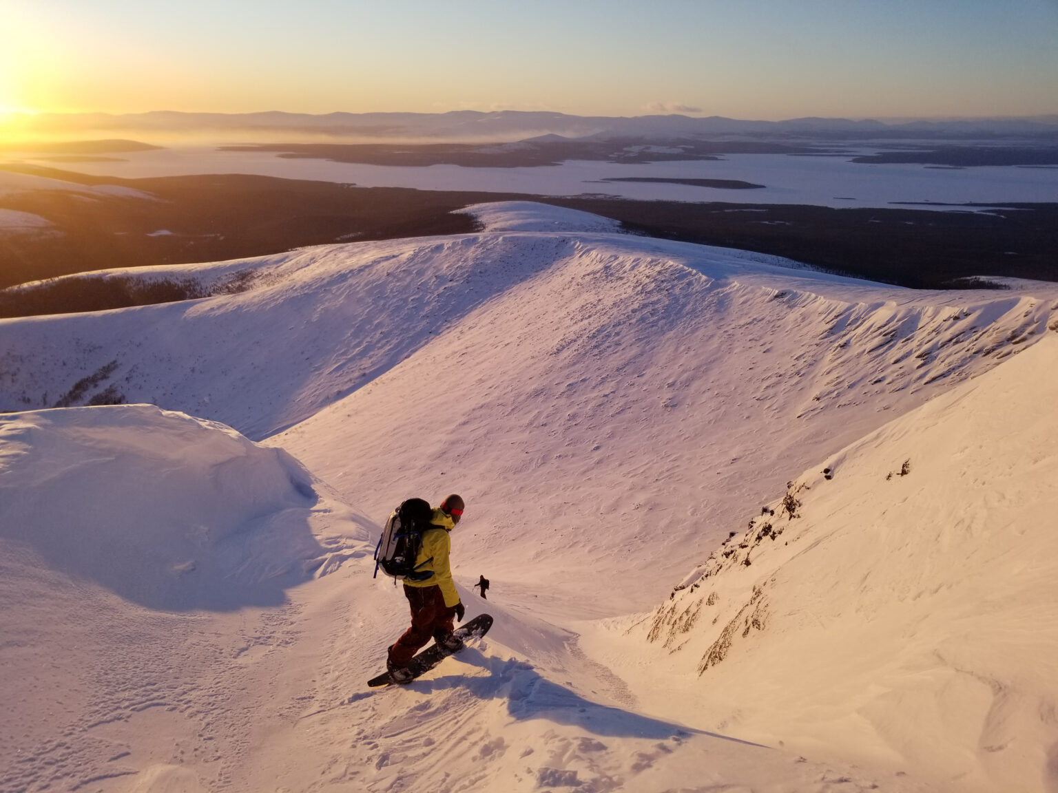 Checking the way into our snowboard line