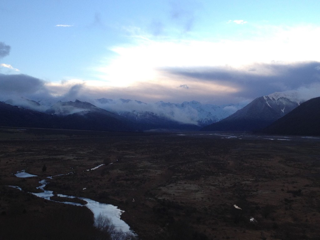 Crossing the Waimakariri river