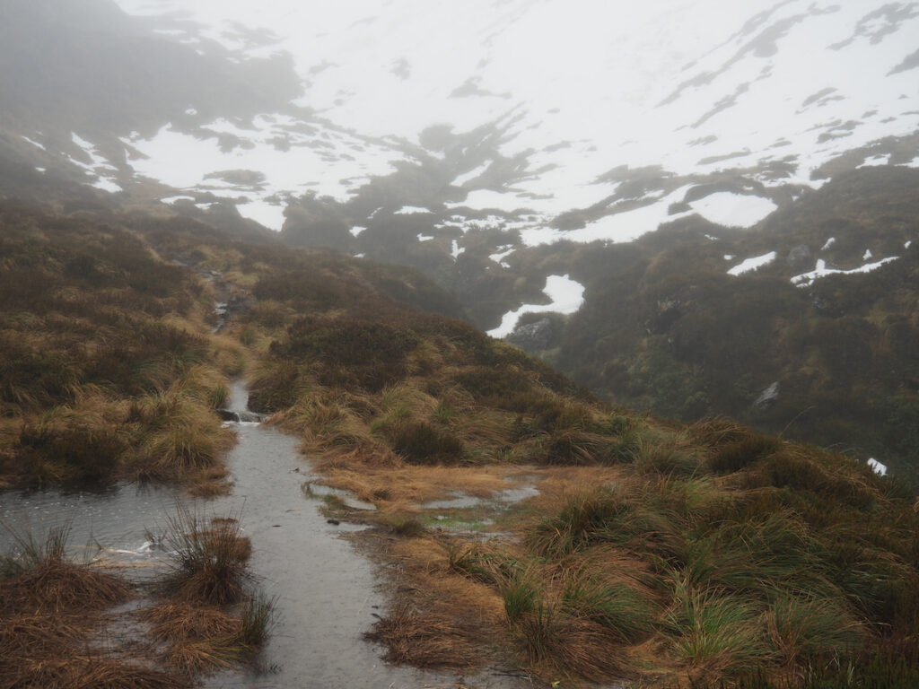 A rainy day at the Liverpool Hut