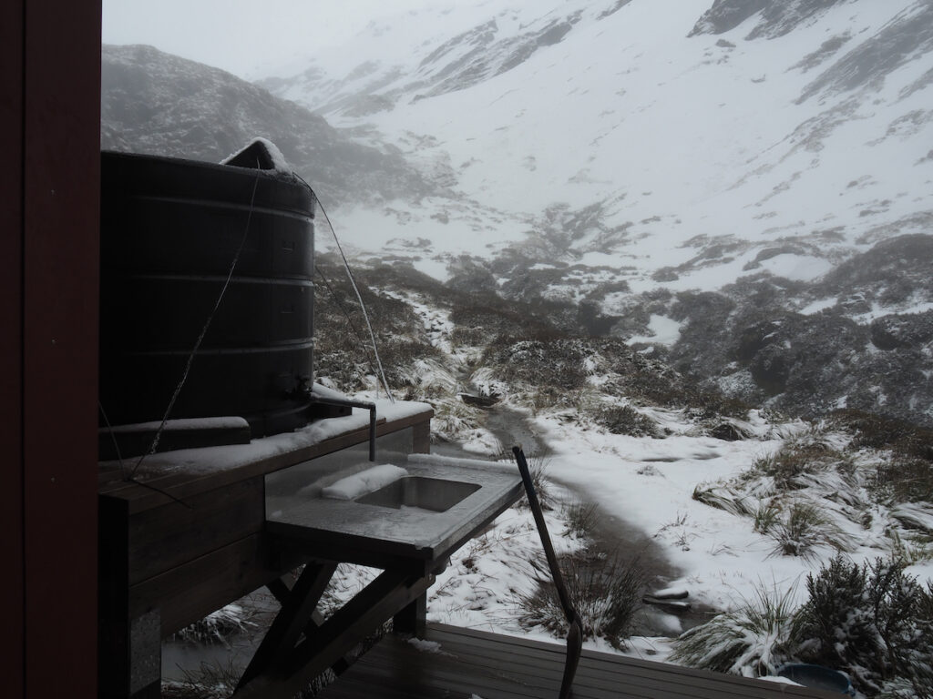 Looking towards Mount Barff from the Liverpool Hut