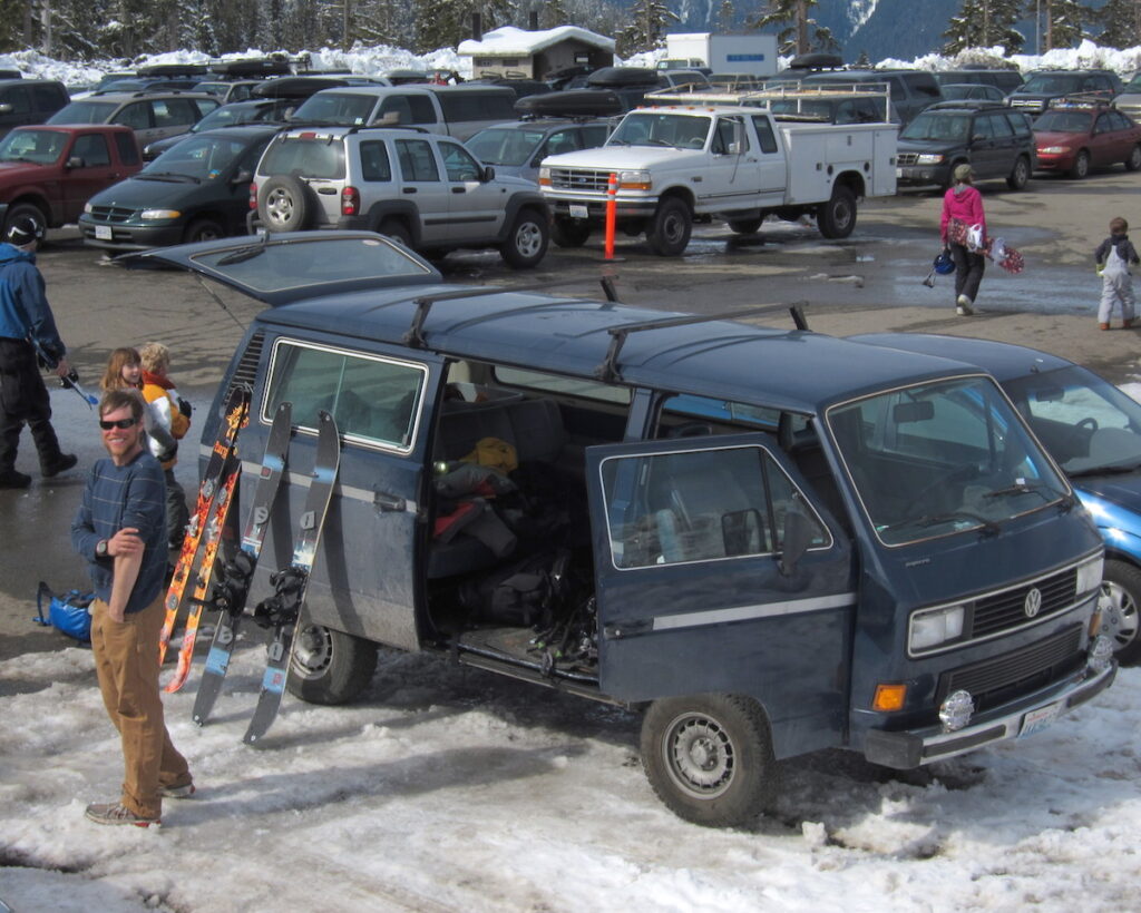 Hanging out in the Mount Baker ski Resort Parking lot