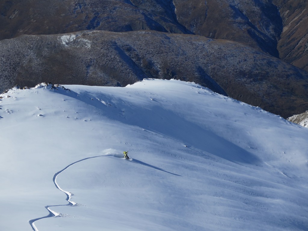 I can do this forever powder turns in the Backcountry