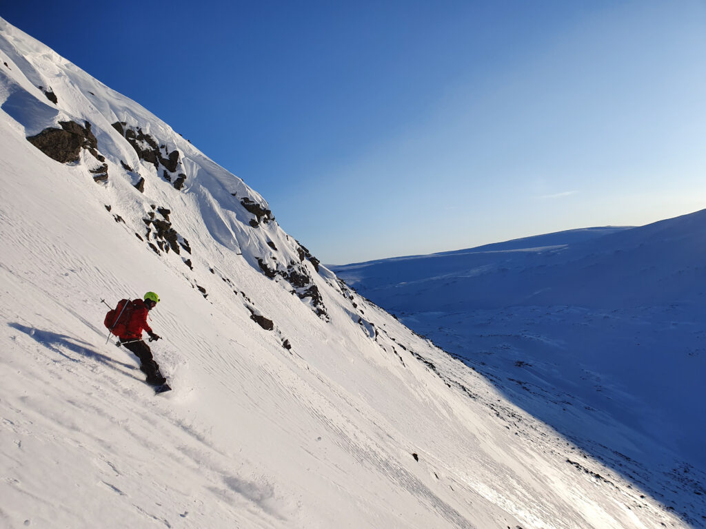 Ben finding corn snow in Revda