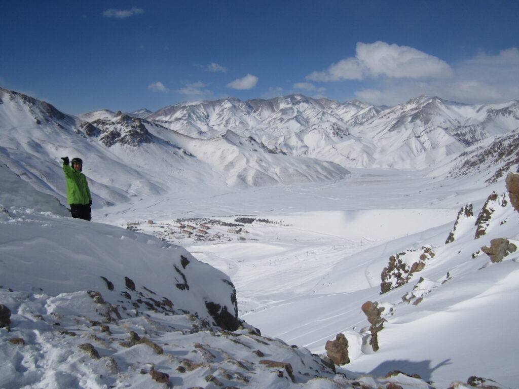 A great day up at Las Lenas while snowboarding in Argentiina