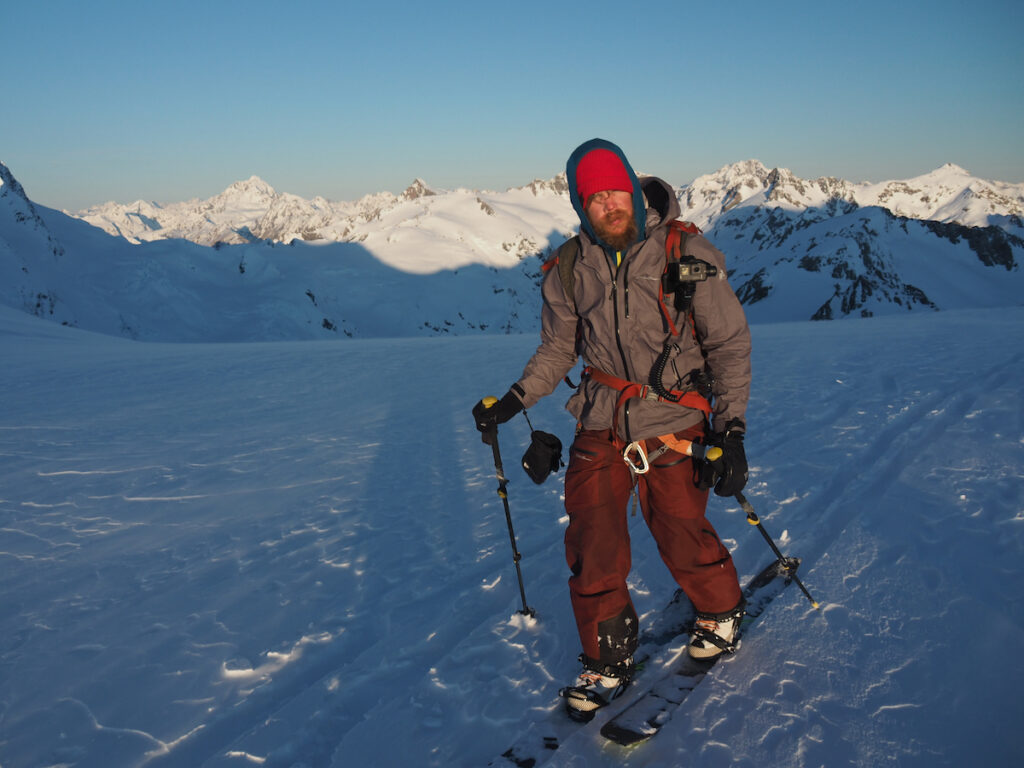 Making our way back on to the Tasman Glacier