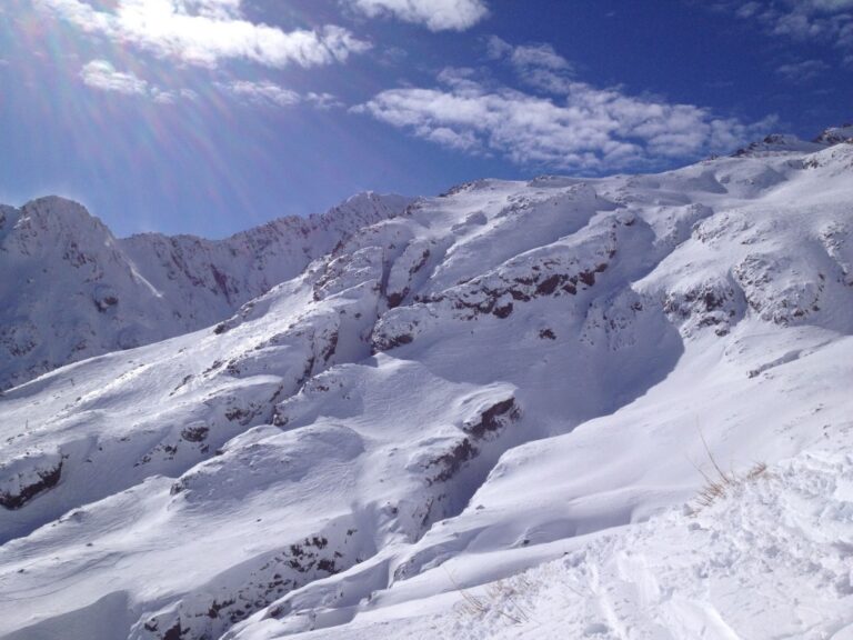 Within the boundaries of Temple Basin Ski area in New Zealand