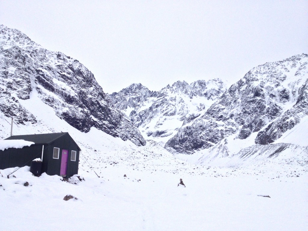 Starting our ski tour from the Cameron Hut