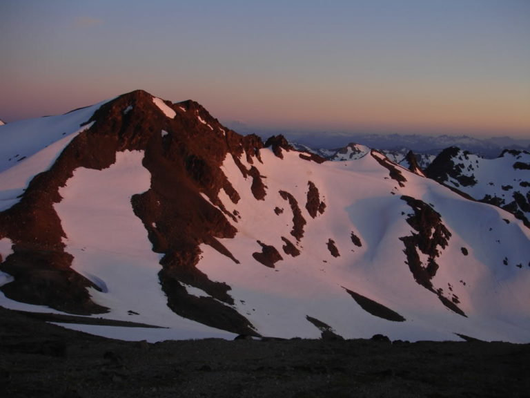 Looking West from disappointment ridge on day 4 of the Dakobed Traverse