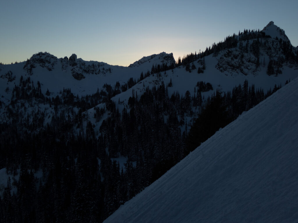 Looking back up towards Morse Creek from Dog Peak