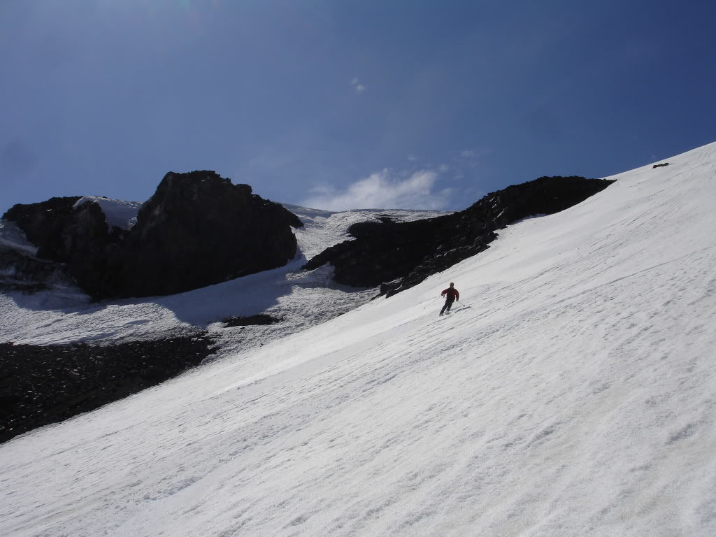 The lower slopes of the Mazama Glacier