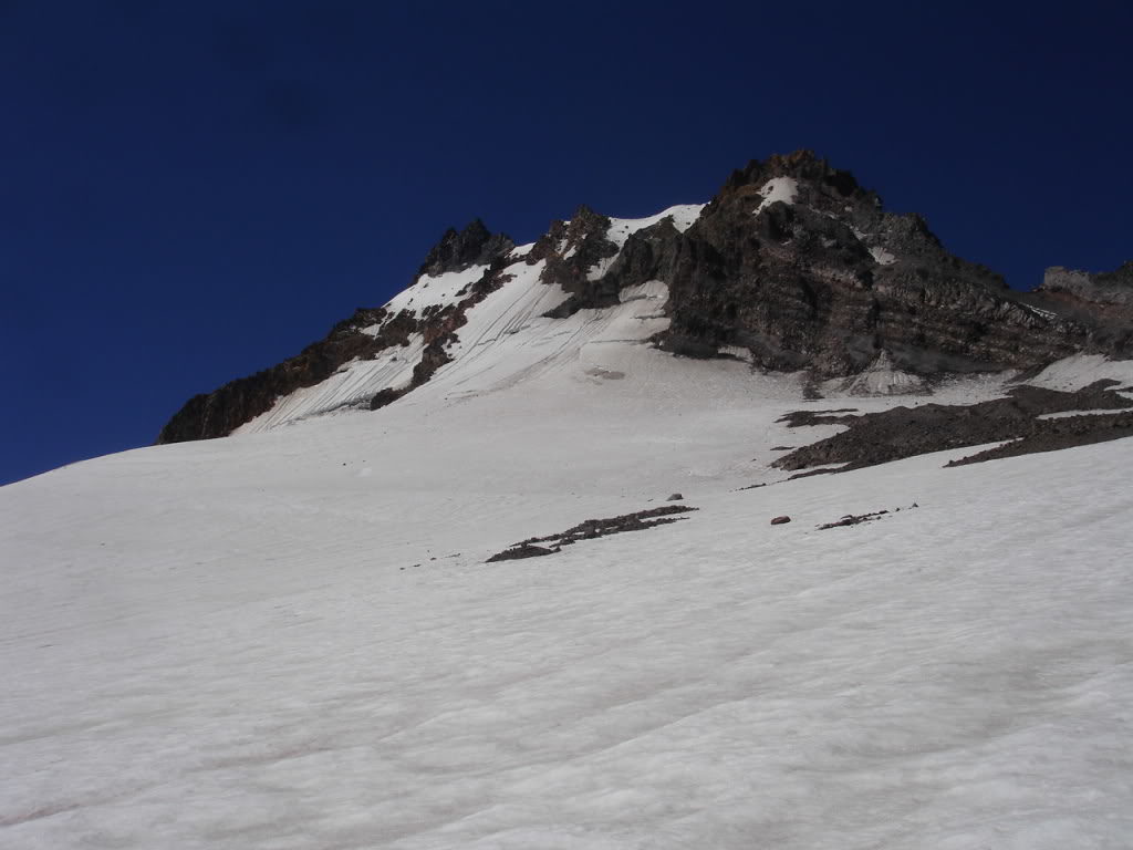 Looking up at the Whitewater Glacier Headwall